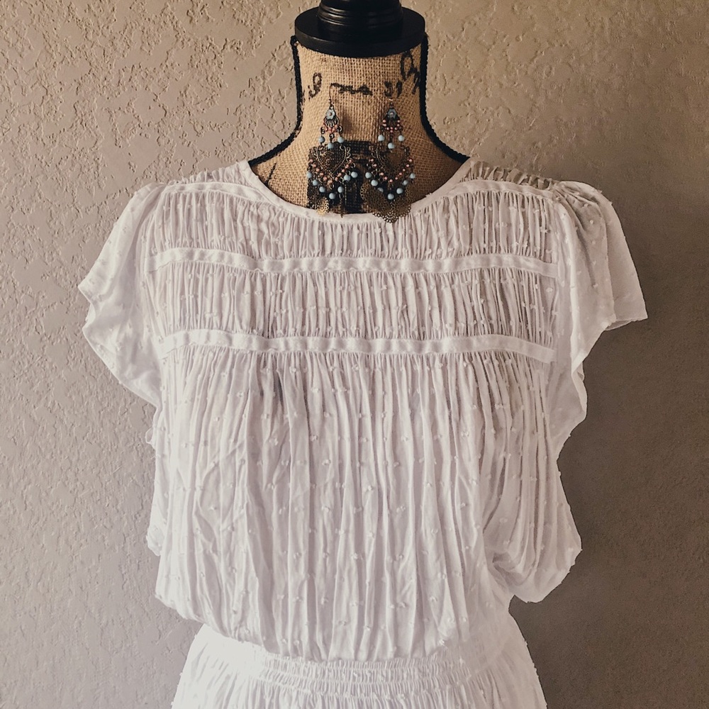 White Flowy Dress